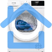 Сушильная машина Gorenje DHNE82/C белый, 8 кг, сушка - тепловой насос, программ - 15, 59.5 x 84.5 x 58 см