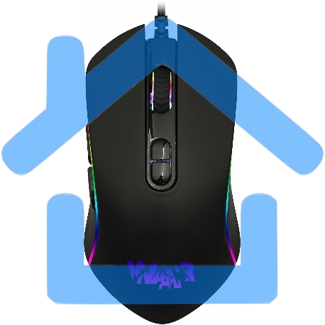 Игровой комплект Qumo Wartime K51/M67, кл-ра проводная, 104+10 клавиш, подсветка RGb, мышь проводная, оптическая, RGb running, 1200/1600/2400/3200 dpi-1