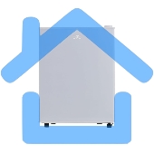 Холодильник OLTO RF-070 белый однокамерный 65/5л морозилка сверху