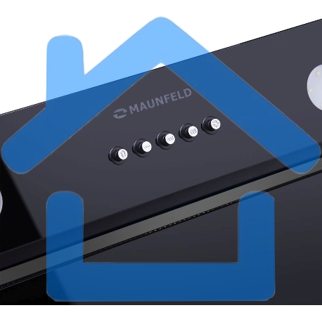 Вытяжка встраиваемая Maunfeld Trapeze 601GG черный, 60 см, 1150 куб. м/ч, 54 дБ-21