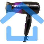 Фен DELTA DL-0907 черный с фиолетовым