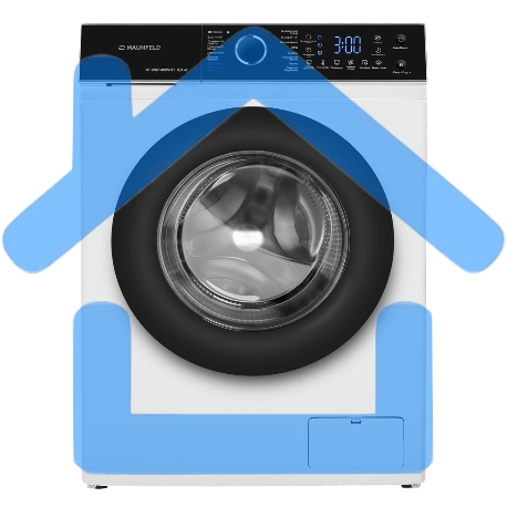 Стиральная машина c инвертором и паром Maunfeld MFWM148IWHT белый, загрузка фронтальная 8 кг, 1400 об/мин, класс: A+++