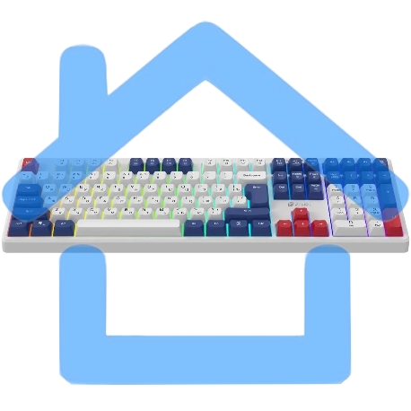 Клавиатура Оклик 725G белый/красный USB Multimedia for gamer LED (2070294)-6