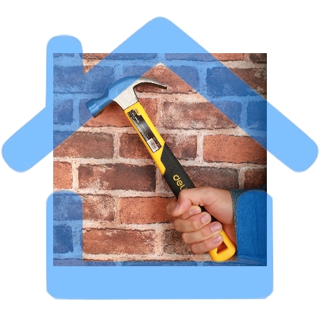 Молоток-гвоздодер Deli DL5002 500 гр Фибергласовая рукоять.-3