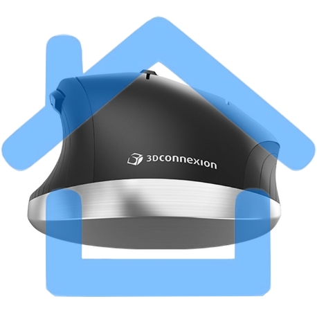 Мышь проводная 3DConnexion CadMouse Compact (3DX-700081) черный, 7200 dpi, USB Type-A, кнопки - 7-4