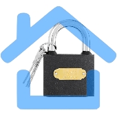 Замок навесной Deli DL508904 стальной, 63мм