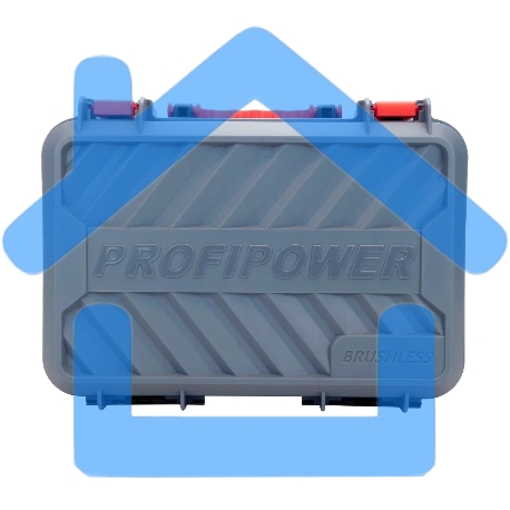 Аккумуляторный бесщеточный ударный гайковерт ProfiPower BL-163 (16В, 260Нм, Li-ion 2шт, 2.0А·ч, ударные головки 17,19,21, З/У,в кейсе)-3