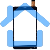 Сенсорное стекло (тачскрин) Kingvina-PG707. черное