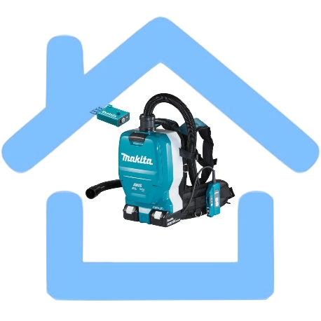 Строительный пылесос MAKITA DVC265ZXU аккумуляторный Li-ion, 36 В, уборка сухая, пылесборник мешок, 2 л, без АКБ, без ЗУ