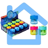 Точилка для карандашей ручная Deli EH558, 1 отверстие, пластик, ассорти