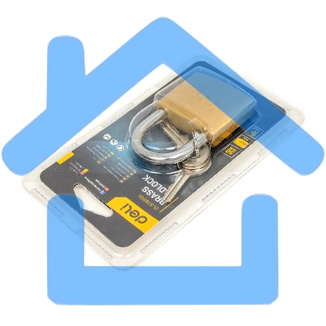 Замок навесной Deli DL508906 латунный, 50мм-1