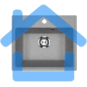 Мойка кухонная PRACTIK PR-M 490-003 светло-серый