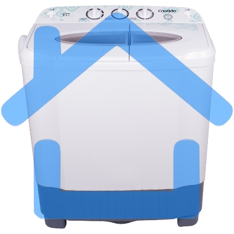 Стиральная машина Славда WS-50PЕТ белый, загрузка вертикальная 5 кг, 1350 об/мин, класс А-10