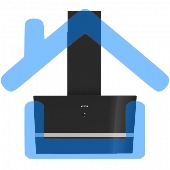 Вытяжка наклонная Elikor Rise BK 60 черный, 60 см, 750 куб. м/ч, 56 дБ