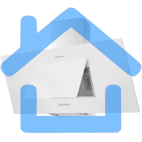 Вытяжка наклонная Maunfeld Tower 90 белый, 90 см, 700 куб. м/ч, 66 дБ-9