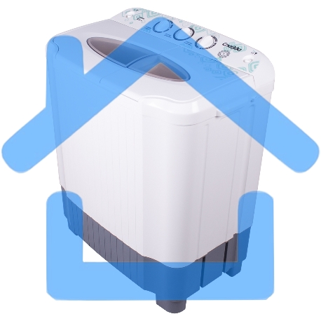 Стиральная машина Славда WS-50PЕТ белый, загрузка вертикальная 5 кг, 1350 об/мин, класс А