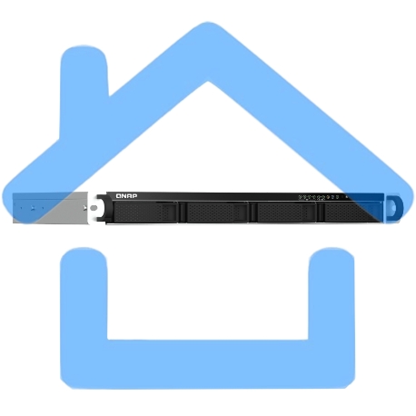 Сетевое хранилище SMB QNAP TS-464eU-8G NAS 4 HDD trays, rackmount 1U, 1 PSU. 4-core Intel Celeron N5105/N5095 2.0-2.9 GHz, 8 Gb RAM, 2x2.5GbE, 2xUSB 3.2 Gen 2 (10Gbps), 2xUSB 2.0, 1xHDMI, 2xM.2 PCIe Gen 3 x1 slots, W/o rail kit RAIL-B02-9