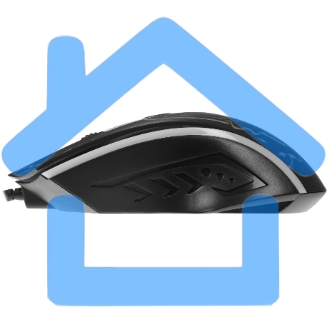 Мышь проводная Defender Overmatch GM-069 черный, 2400 dpi, USB, кнопки - 4-2