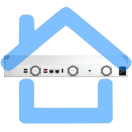 Сетевое хранилище SMB QNAP TS-464eU-8G NAS 4 HDD trays, rackmount 1U, 1 PSU. 4-core Intel Celeron N5105/N5095 2.0-2.9 GHz, 8 Gb RAM, 2x2.5GbE, 2xUSB 3.2 Gen 2 (10Gbps), 2xUSB 2.0, 1xHDMI, 2xM.2 PCIe Gen 3 x1 slots, W/o rail kit RAIL-B02-8