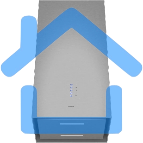 Вытяжка пристенная островная Maunfeld Bath Plus 402 нержавеющая сталь, 40 см, 1150 куб. м/ч, 52 дБ-10