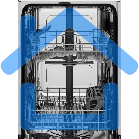 Посудомоечная машина Electrolux ESA42110SW, белая, 45 см, 9 компл., 47 дБ, класс C-3