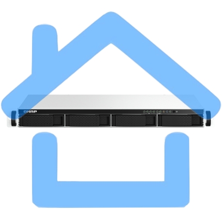 Сетевое хранилище SMB QNAP TS-464eU-8G NAS 4 HDD trays, rackmount 1U, 1 PSU. 4-core Intel Celeron N5105/N5095 2.0-2.9 GHz, 8 Gb RAM, 2x2.5GbE, 2xUSB 3.2 Gen 2 (10Gbps), 2xUSB 2.0, 1xHDMI, 2xM.2 PCIe Gen 3 x1 slots, W/o rail kit RAIL-B02-7