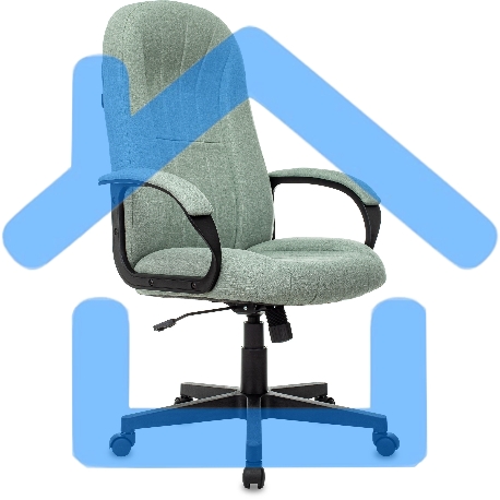 Кресло руководителя Бюрократ T-898AXSN зеленый 38-407, крестовина пластик