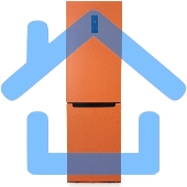 Холодильник Бирюса Б-T980NF оранжевый двухкамерный 240/130 л морозильник снизу, No Frost