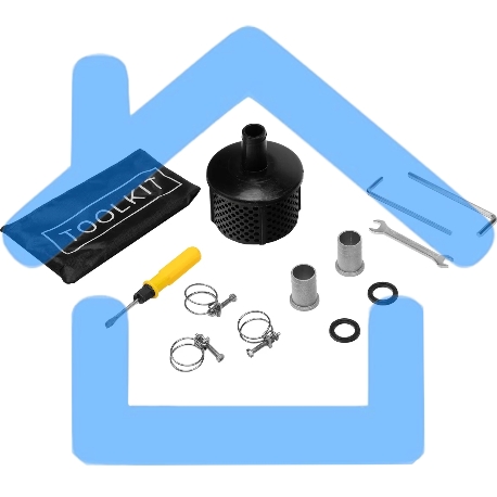 Мотопомпа бензиновая для чистой воды Denzel PX-25, 52 см3, 1