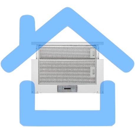 Вытяжка встраиваемая KRONA Kamilla 600 AIR 2W белый, 60 см, 1066 куб. м/ч, 58 дБ-7