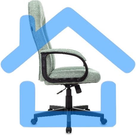 Кресло руководителя Бюрократ T-898AXSN зеленый 38-407, крестовина пластик-2