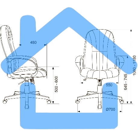 Кресло руководителя Бюрократ T-898AXSN зеленый 38-407, крестовина пластик-4