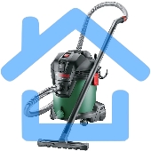 Строительный пылесос Bosch AdvancedVac20 зеленый, 300/1200 Вт, уборка сухая/влажная, пылесборник мешок/контейнер, 20 л