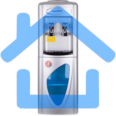 Кулер Aqua Work 0.7LR напольный компрессорный серебристый-6