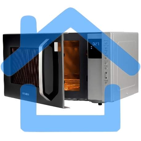 Микроволновая печь Hyundai HYM-M2066 серебристый, 23 л, 800 Вт, переключатели - мембранные кнопки-9