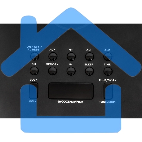 Радиочасы Supra SRC-14W-4