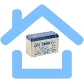 АКБ свинцово-кислотная SKAT SB 1209S тип AGM 12V 9А·ч I зар. 2,6 А (ножевые клеммы) (8970)