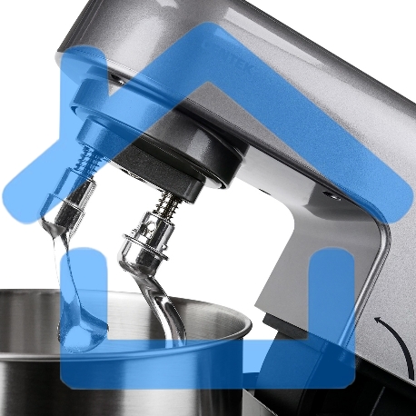 Миксер планетарный Centek CT-1151 (хром/серый)-4