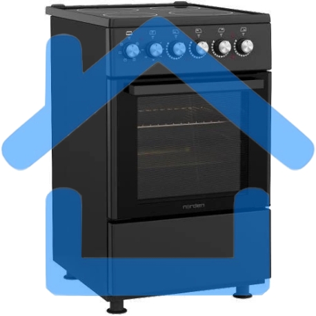 Плита электрическая NORDEN FF5055XXVD Черный матовый