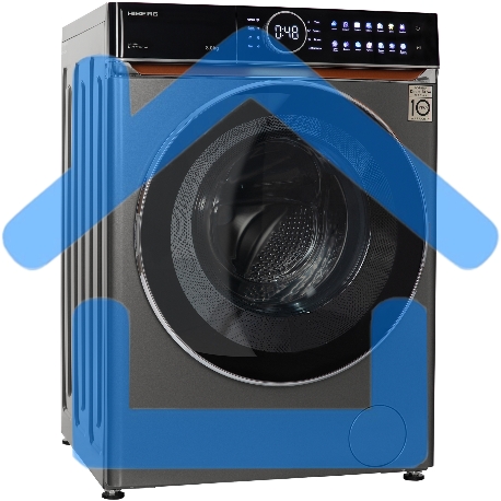 Стиральная машина HIBERG i-DDQ10 - 814 Sd Темно-серый загр. фронтальная макс.: 8 кг 1400 об/мин класс: А+++-2