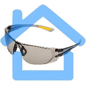 Очки защитные Denzel открытые, поликарбонатные, дымчатая линза