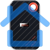 Внешний накопитель SSD Netac ZX20 II 512Gb USB 3.2 Gen 2 Type-C External Magnetic Portable SSD, R/W up to 2000MB/1800Mb/s, with USB C to A cable and 20Gbps USB C to C cable 3Y wty