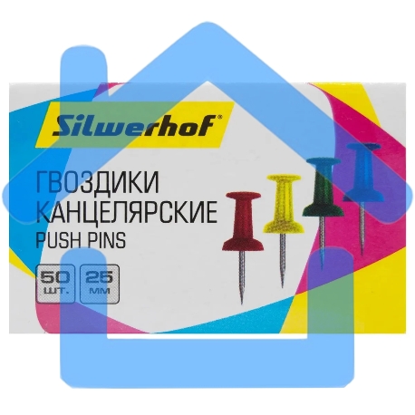 Гвоздики Silwerhof 502017 ассорти (упаковка: 50шт) картонная коробка-4