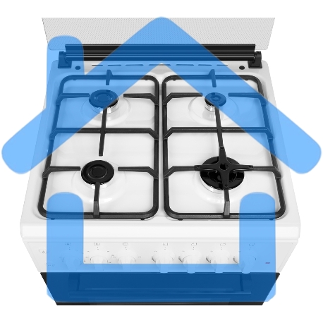 Плита комбинированная Maunfeld MGC60ECW04 белый, газовых конфорок 4 шт, духовка электрическая 65 л, 60 см x 88 см x 65 см-7