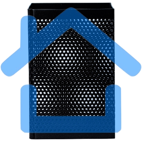 Подставка Deli E908 для письменных принадлежностей, черный, металл, сетка-1