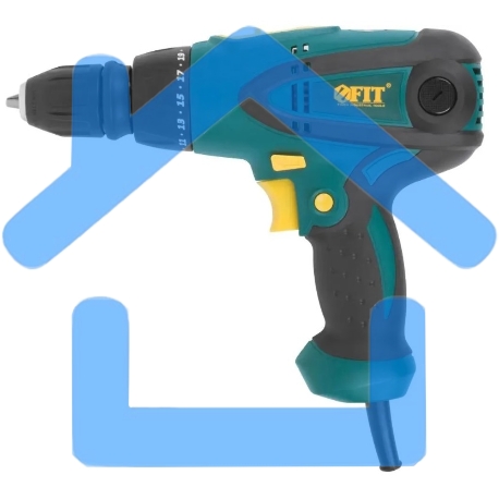 Дрель-шуруповерт FIT ES-286, Сетевая, 280 Вт-2
