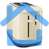 Тостер KitchenAid 5KMT2109EAC, кремовый, на 2 тоста