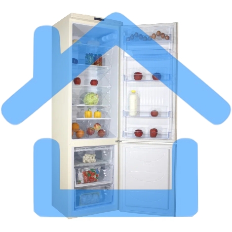 Холодильник DON R-295 S слоновая кость двухкамерный 259/101л морозилка снизу-1