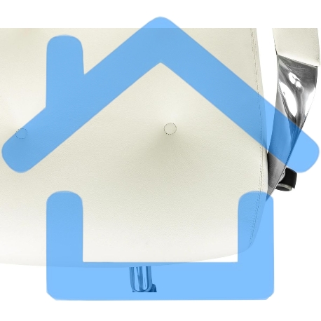 Кресло руководителя Бюрократ _DAO/WHITE белый, кожа, крестовина алюминий-15