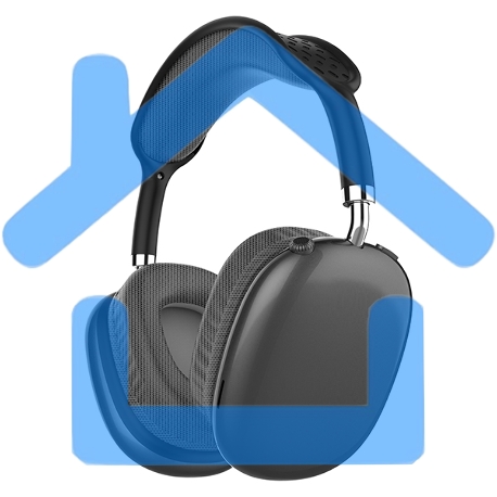 Гарнитура Bluetooth QUMO Emotion (ВТ 0091) MicroSD AUX накладная Bluetooth 5.3 360 мА 10ч черный